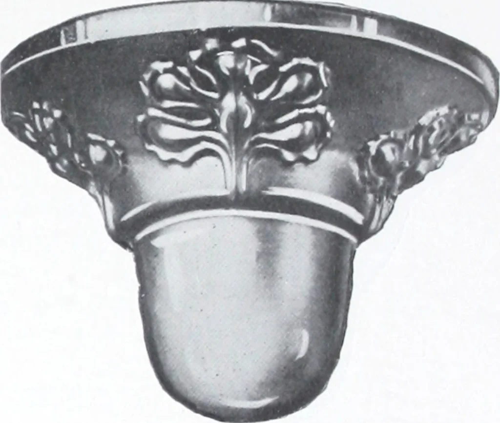 An illustration from Illustrated catalog of ornamental spun and stamped shells and fittings for gas and electric fixtures manufactured by the Standard Metal Spinning Co., 1914, leaf 16