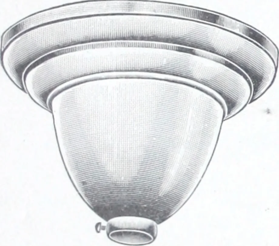An illustration from Illustrated catalog of ornamental spun and stamped shells and fittings for gas and electric fixtures manufactured by the Standard Metal Spinning Co., 1914, leaf 19