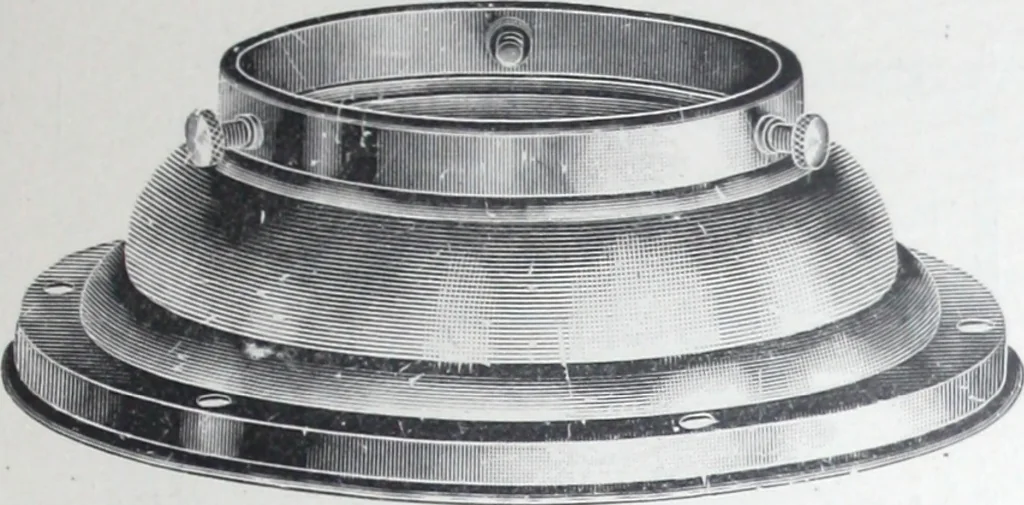 An illustration from Illustrated catalog of ornamental spun and stamped shells and fittings for gas and electric fixtures manufactured by the Standard Metal Spinning Co., 1914, leaf 19