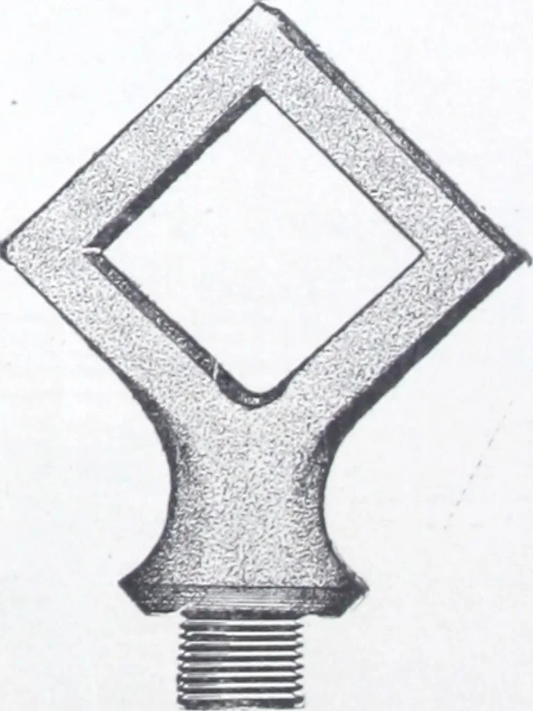 An illustration from Illustrated catalog of ornamental spun and stamped shells and fittings for gas and electric fixtures manufactured by the Standard Metal Spinning Co., 1914, leaf 22