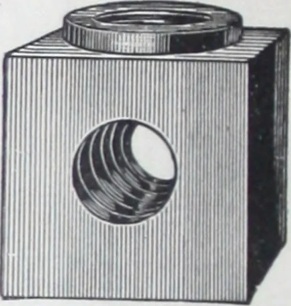 An illustration from Illustrated catalog of ornamental spun and stamped shells and fittings for gas and electric fixtures manufactured by the Standard Metal Spinning Co., 1914, leaf 23