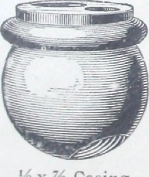 An illustration from Illustrated catalog of ornamental spun and stamped shells and fittings for gas and electric fixtures manufactured by the Standard Metal Spinning Co., 1914, leaf 23
