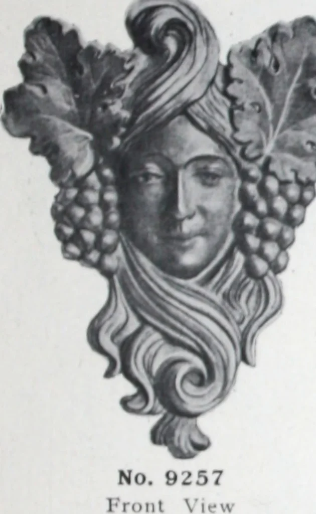 An illustration from Illustrated catalog of ornamental spun and stamped shells and fittings for gas and electric fixtures manufactured by the Standard Metal Spinning Co., 1914, leaf 26
