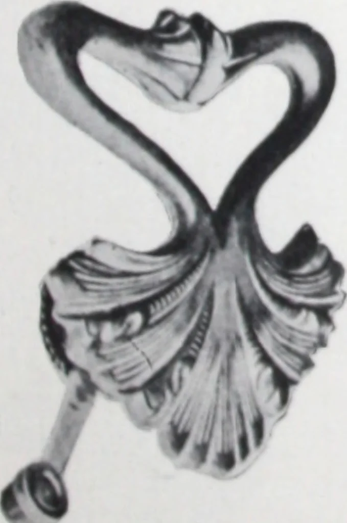 An illustration from Illustrated catalog of ornamental spun and stamped shells and fittings for gas and electric fixtures manufactured by the Standard Metal Spinning Co., 1914, leaf 26