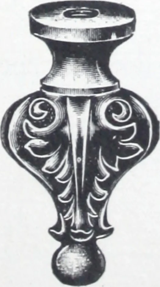 An illustration from Illustrated catalog of ornamental spun and stamped shells and fittings for gas and electric fixtures manufactured by the Standard Metal Spinning Co., 1914, leaf 28