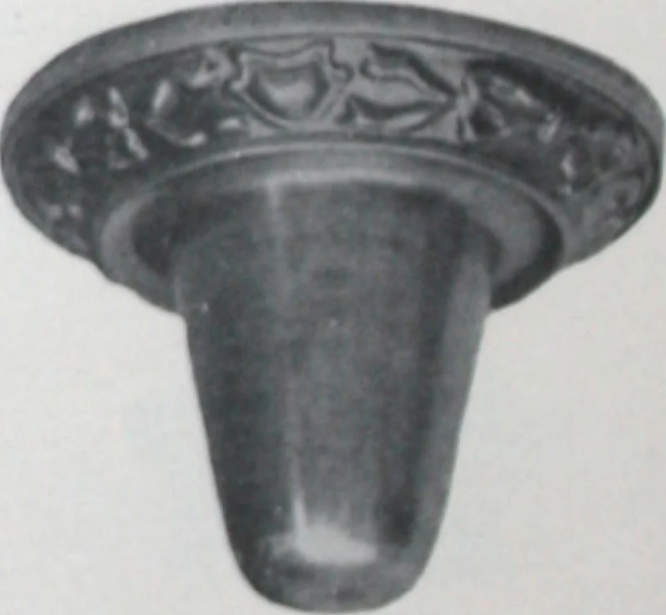 An illustration from Illustrated catalog of ornamental spun and stamped shells and fittings for gas and electric fixtures manufactured by the Standard Metal Spinning Co., 1914, leaf 5