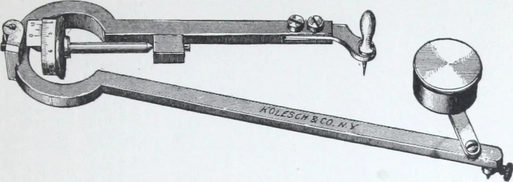 An illustration from Illustrated catalogue and price-list of drawing and tracing papers, sun print papers and equipments, drawing instruments and materials, surveying instruments, accessories, etc. / Kolesch & Company., 1917, leaf 100