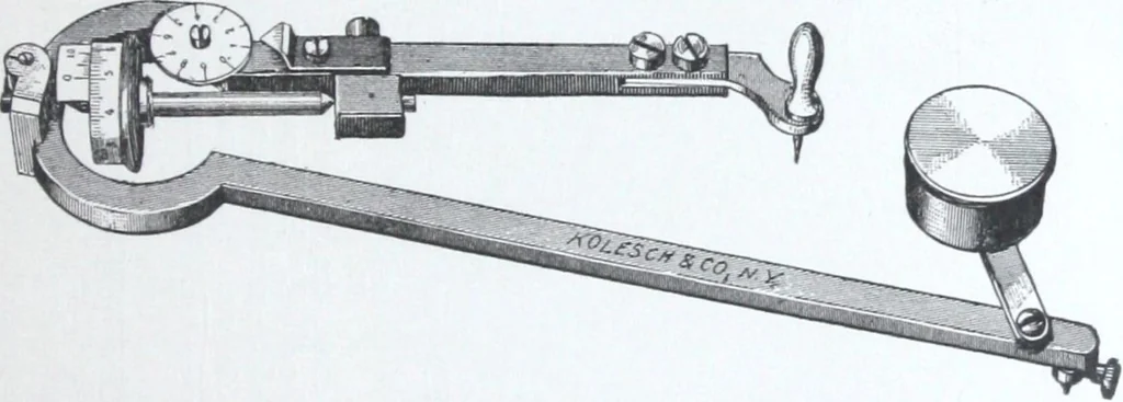 An illustration from Illustrated catalogue and price-list of drawing and tracing papers, sun print papers and equipments, drawing instruments and materials, surveying instruments, accessories, etc. / Kolesch & Company., 1917, leaf 100