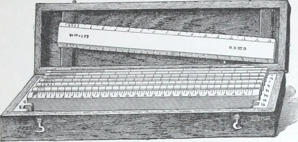 An illustration from Illustrated catalogue and price-list of drawing and tracing papers, sun print papers and equipments, drawing instruments and materials, surveying instruments, accessories, etc. / Kolesch & Company., 1917, leaf 112