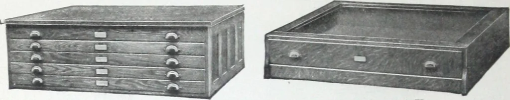 An illustration from Illustrated catalogue and price-list of drawing and tracing papers, sun print papers and equipments, drawing instruments and materials, surveying instruments, accessories, etc. / Kolesch & Company., 1917, leaf 143