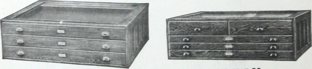An illustration from Illustrated catalogue and price-list of drawing and tracing papers, sun print papers and equipments, drawing instruments and materials, surveying instruments, accessories, etc. / Kolesch & Company., 1917, leaf 143