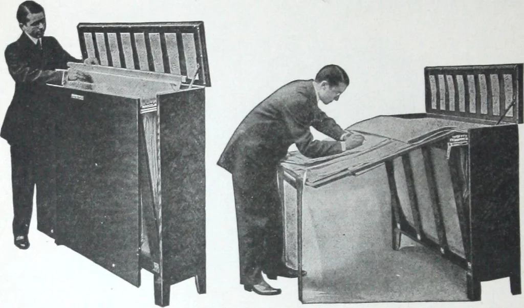 An illustration from Illustrated catalogue and price-list of drawing and tracing papers, sun print papers and equipments, drawing instruments and materials, surveying instruments, accessories, etc. / Kolesch & Company., 1917, leaf 147