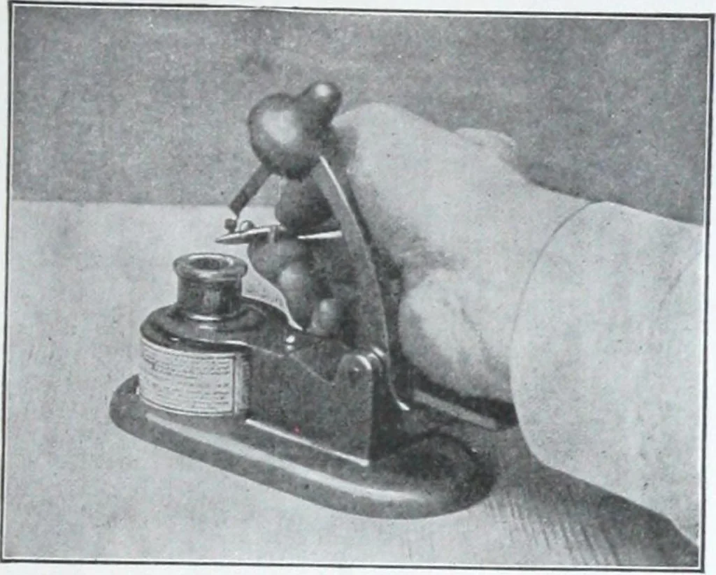 An illustration from Illustrated catalogue and price-list of drawing and tracing papers, sun print papers and equipments, drawing instruments and materials, surveying instruments, accessories, etc. / Kolesch & Company., 1917, leaf 152
