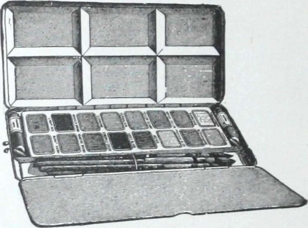 An illustration from Illustrated catalogue and price-list of drawing and tracing papers, sun print papers and equipments, drawing instruments and materials, surveying instruments, accessories, etc. / Kolesch & Company., 1917, leaf 159