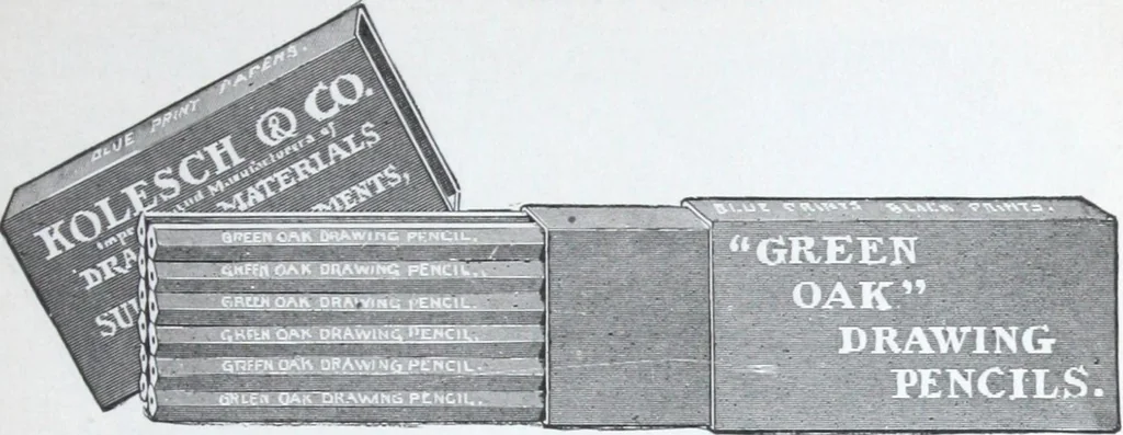 An illustration from Illustrated catalogue and price-list of drawing and tracing papers, sun print papers and equipments, drawing instruments and materials, surveying instruments, accessories, etc. / Kolesch & Company., 1917, leaf 168