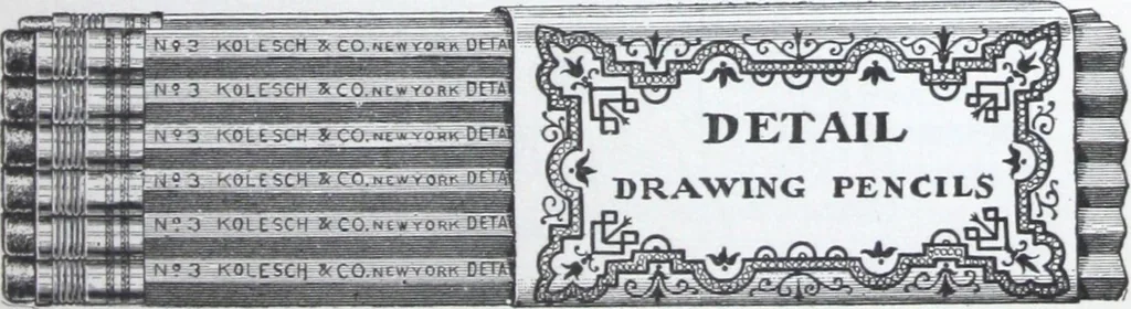 An illustration from Illustrated catalogue and price-list of drawing and tracing papers, sun print papers and equipments, drawing instruments and materials, surveying instruments, accessories, etc. / Kolesch & Company., 1917, leaf 168
