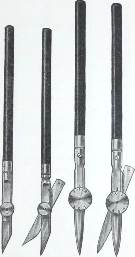 An illustration from Illustrated catalogue and price-list of drawing and tracing papers, sun print papers and equipments, drawing instruments and materials, surveying instruments, accessories, etc. / Kolesch & Company., 1917, leaf 44