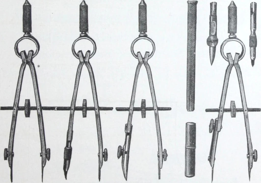 An illustration from Illustrated catalogue and price-list of drawing and tracing papers, sun print papers and equipments, drawing instruments and materials, surveying instruments, accessories, etc. / Kolesch & Company., 1917, leaf 48