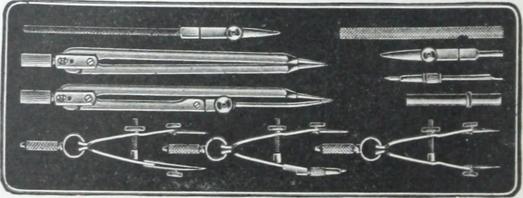 An illustration from Illustrated catalogue and price-list of drawing and tracing papers, sun print papers and equipments, drawing instruments and materials, surveying instruments, accessories, etc. / Kolesch & Company., 1917, leaf 59