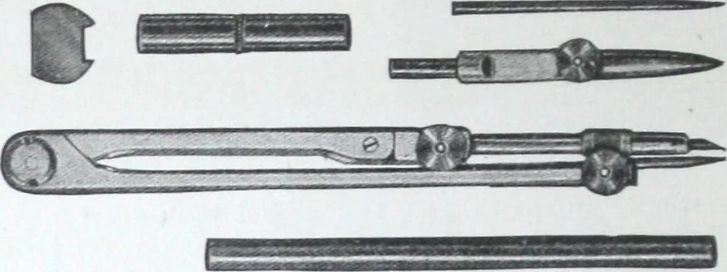 An illustration from Illustrated catalogue and price-list of drawing and tracing papers, sun print papers and equipments, drawing instruments and materials, surveying instruments, accessories, etc. / Kolesch & Company., 1917, leaf 61