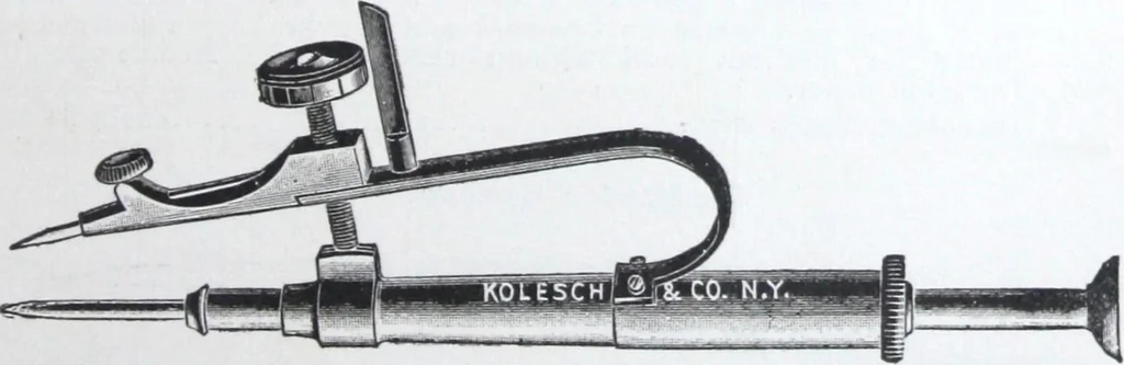 An illustration from Illustrated catalogue and price-list of drawing and tracing papers, sun print papers and equipments, drawing instruments and materials, surveying instruments, accessories, etc. / Kolesch & Company., 1917, leaf 62