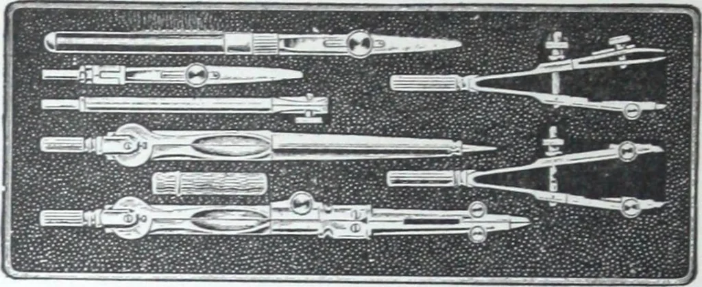An illustration from Illustrated catalogue and price-list of drawing and tracing papers, sun print papers and equipments, drawing instruments and materials, surveying instruments, accessories, etc. / Kolesch & Company., 1917, leaf 73