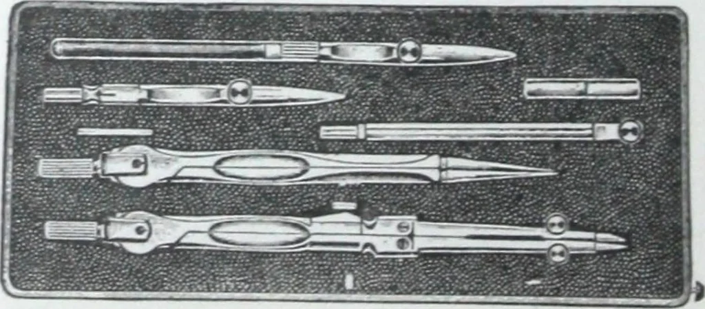 An illustration from Illustrated catalogue and price-list of drawing and tracing papers, sun print papers and equipments, drawing instruments and materials, surveying instruments, accessories, etc. / Kolesch & Company., 1917, leaf 73