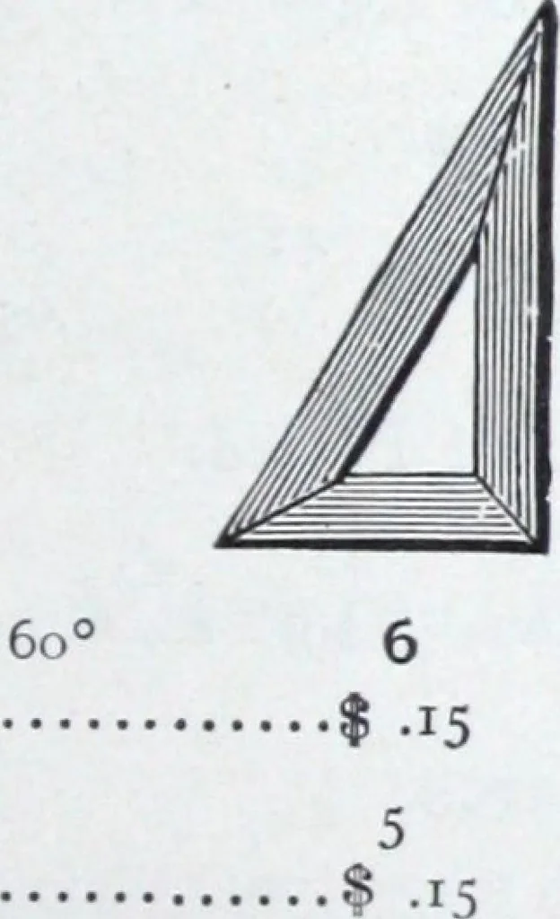 An illustration from Illustrated catalogue and price-list of drawing and tracing papers, sun print papers and equipments, drawing instruments and materials, surveying instruments, accessories, etc. / Kolesch & Company., 1907, leaf 112
