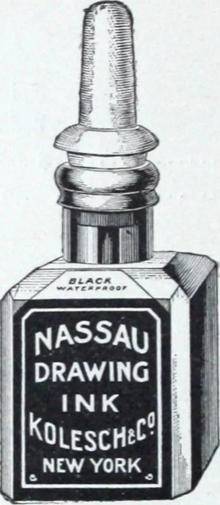 An illustration from Illustrated catalogue and price-list of drawing and tracing papers, sun print papers and equipments, drawing instruments and materials, surveying instruments, accessories, etc. / Kolesch & Company., 1907, leaf 133