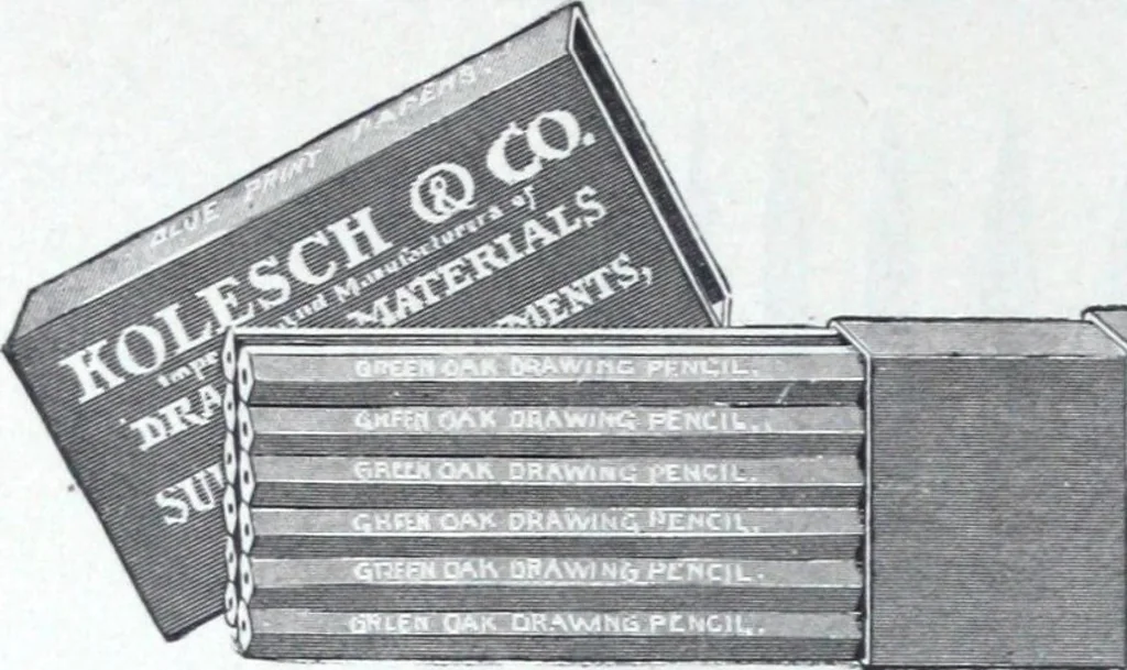 An illustration from Illustrated catalogue and price-list of drawing and tracing papers, sun print papers and equipments, drawing instruments and materials, surveying instruments, accessories, etc. / Kolesch & Company., 1907, leaf 145