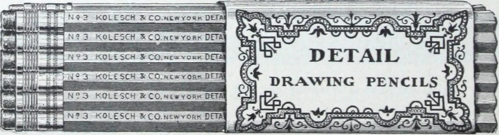 An illustration from Illustrated catalogue and price-list of drawing and tracing papers, sun print papers and equipments, drawing instruments and materials, surveying instruments, accessories, etc. / Kolesch & Company., 1907, leaf 145