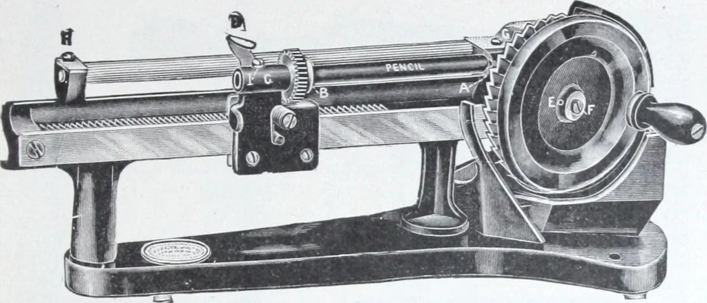 An illustration from Illustrated catalogue and price-list of drawing and tracing papers, sun print papers and equipments, drawing instruments and materials, surveying instruments, accessories, etc. / Kolesch & Company., 1907, leaf 148