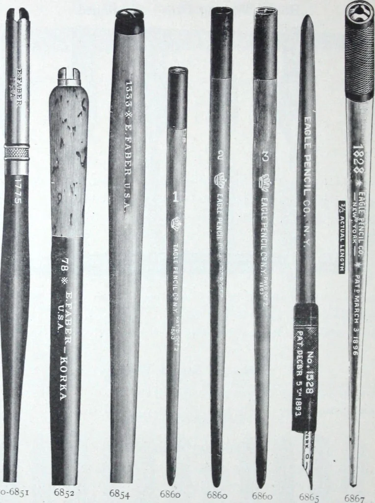 An illustration from Illustrated catalogue and price-list of drawing and tracing papers, sun print papers and equipments, drawing instruments and materials, surveying instruments, accessories, etc. / Kolesch & Company., 1907, leaf 159