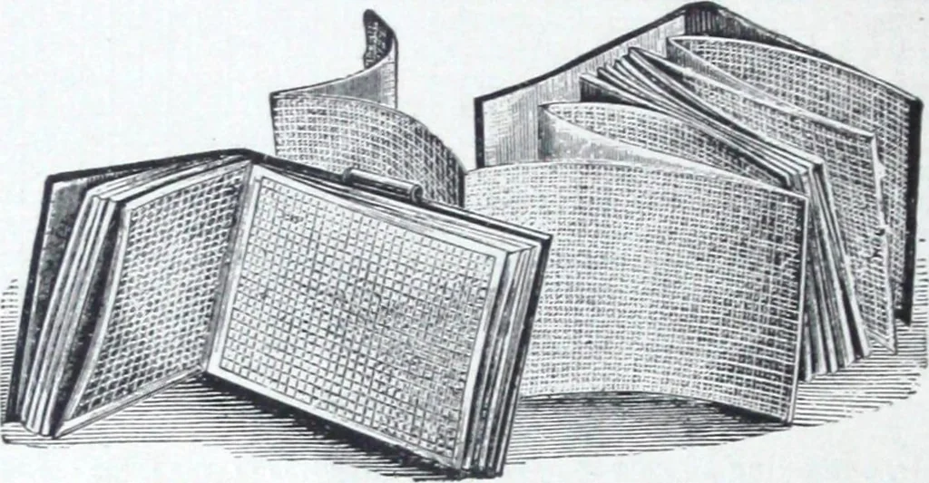 An illustration from Illustrated catalogue and price-list of drawing and tracing papers, sun print papers and equipments, drawing instruments and materials, surveying instruments, accessories, etc. / Kolesch & Company., 1907, leaf 31