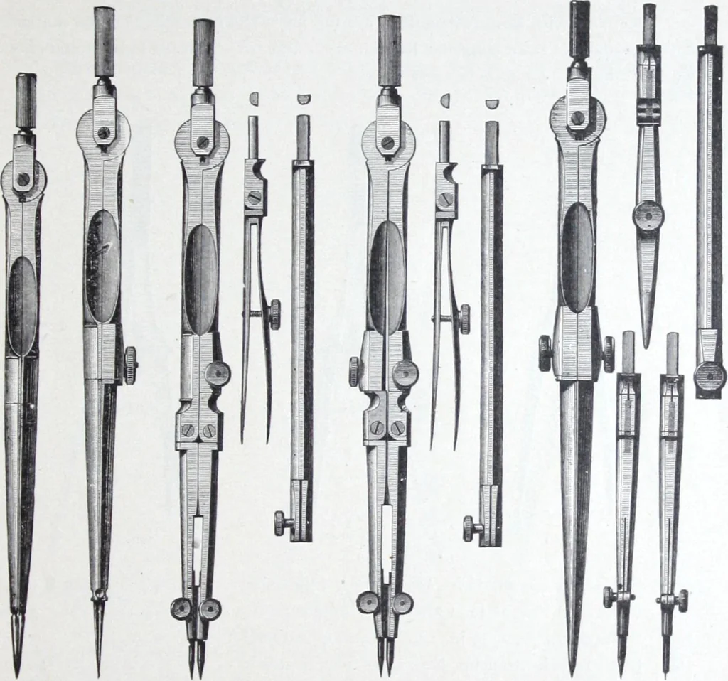 An illustration from Illustrated catalogue and price-list of drawing and tracing papers, sun print papers and equipments, drawing instruments and materials, surveying instruments, accessories, etc. / Kolesch & Company., 1907, leaf 40