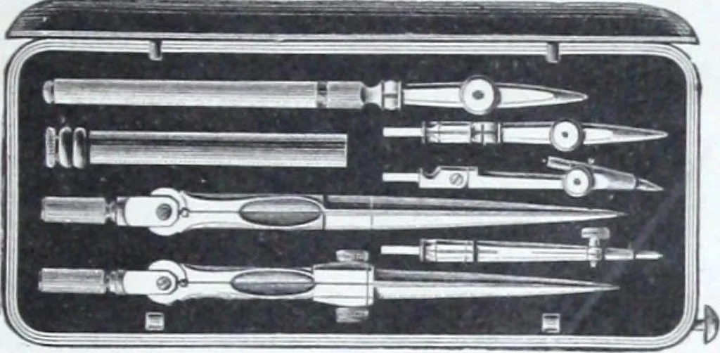 An illustration from Illustrated catalogue and price-list of drawing and tracing papers, sun print papers and equipments, drawing instruments and materials, surveying instruments, accessories, etc. / Kolesch & Company., 1907, leaf 48
