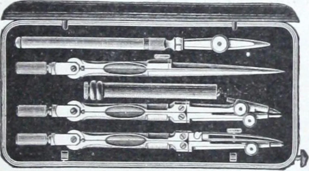 An illustration from Illustrated catalogue and price-list of drawing and tracing papers, sun print papers and equipments, drawing instruments and materials, surveying instruments, accessories, etc. / Kolesch & Company., 1907, leaf 48