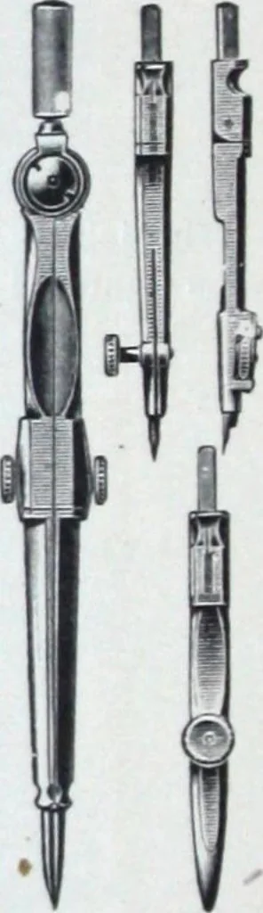 An illustration from Illustrated catalogue and price-list of drawing and tracing papers, sun print papers and equipments, drawing instruments and materials, surveying instruments, accessories, etc. / Kolesch & Company., 1907, leaf 55