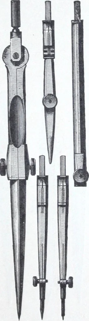 An illustration from Illustrated catalogue and price-list of drawing and tracing papers, sun print papers and equipments, drawing instruments and materials, surveying instruments, accessories, etc. / Kolesch & Company., 1907, leaf 64
