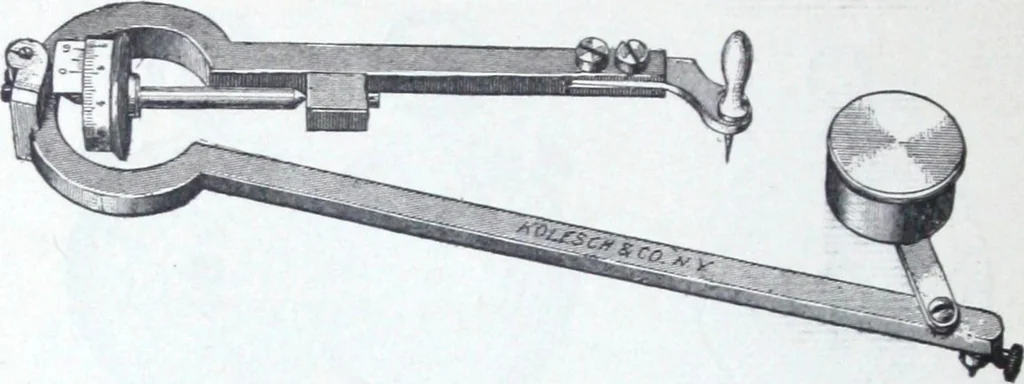 An illustration from Illustrated catalogue and price-list of drawing and tracing papers, sun print papers and equipments, drawing instruments and materials, surveying instruments, accessories, etc. / Kolesch & Company., 1907, leaf 97