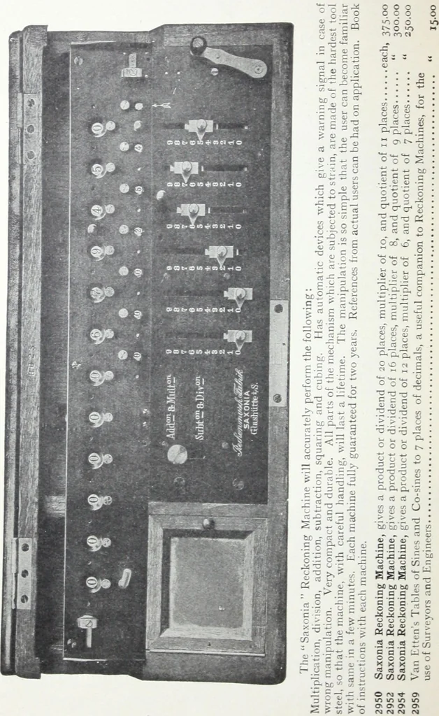 An illustration from Illustrated catalogue and price-list of drawing and tracing papers, sun print papers and equipments, drawing instruments and materials, surveying instruments, accessories, etc. / Kolesch & Company., 1907, leaf 99