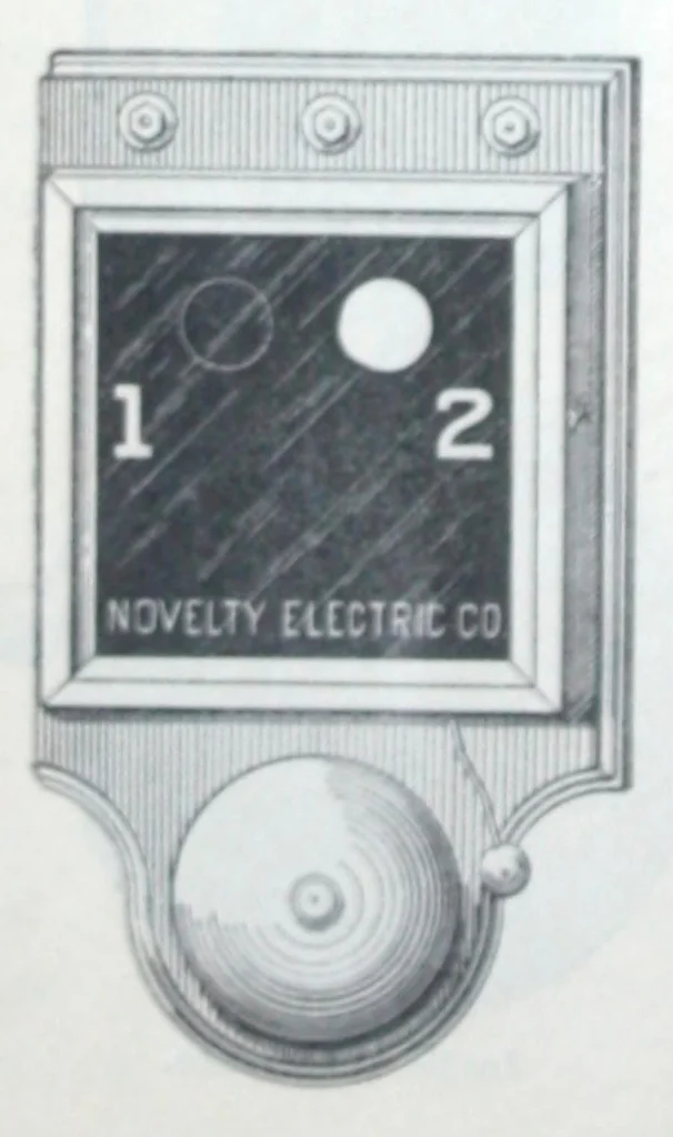 An illustration from Illustrated catalogue and price list of bells, electric gas burners, batteries, push buttons ..., 1899, leaf 19
