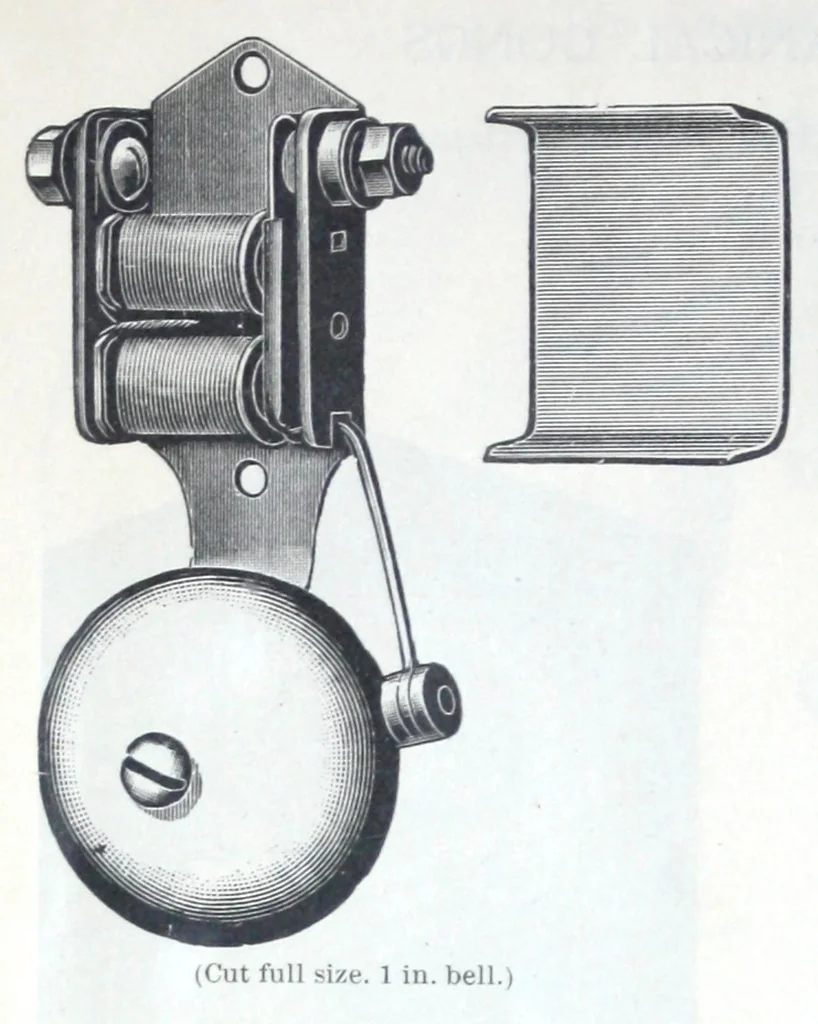 An illustration from Illustrated catalogue and price list of bells, electric gas burners, batteries, push buttons ..., 1899, leaf 23