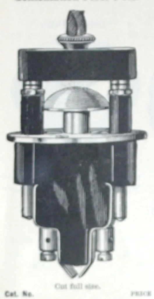 An illustration from Illustrated catalogue and price list of bells, electric gas burners, batteries, push buttons ..., 1899, leaf 39