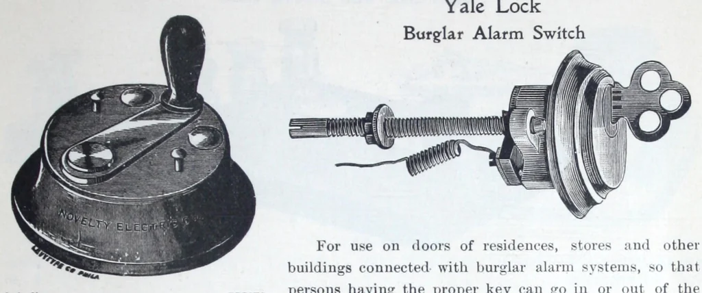 An illustration from Illustrated catalogue and price list of bells, electric gas burners, batteries, push buttons ..., 1899, leaf 44