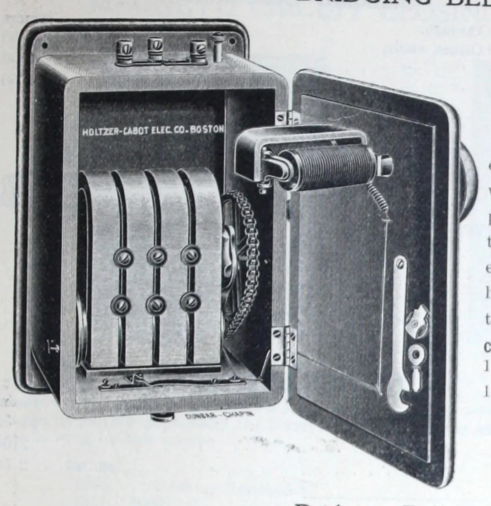An illustration from Illustrated catalogue and price list of bells, electric gas burners, batteries, push buttons ..., 1899, leaf 80