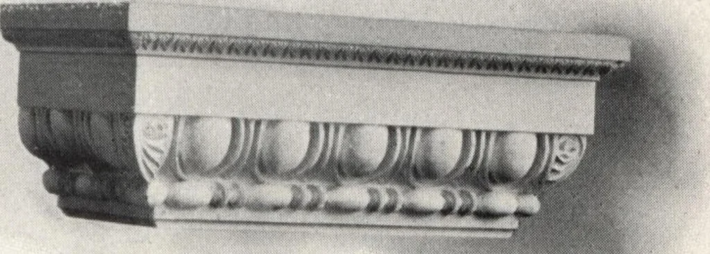 An illustration from Illustrated catalogue of composition capitals and brackets., 1906, leaf 16