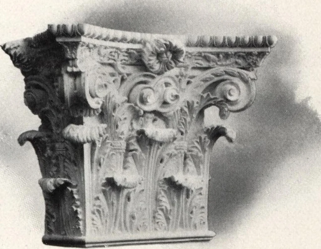 An illustration from Illustrated catalogue of composition capitals and brackets., 1906, leaf 18