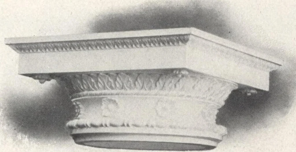An illustration from Illustrated catalogue of composition capitals and brackets., 1906, leaf 24