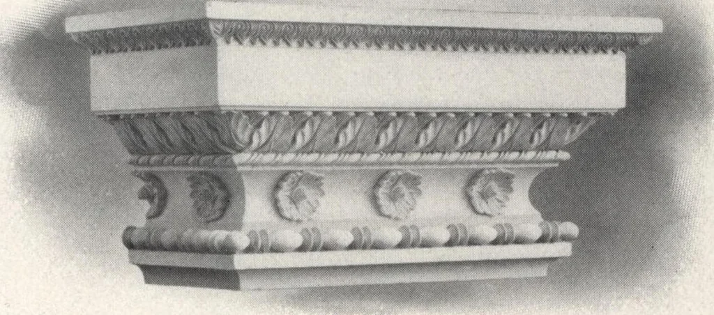An illustration from Illustrated catalogue of composition capitals and brackets., 1906, leaf 24